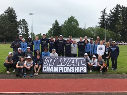 2022 Sasquatch Track and Field team at the NWAC Championships