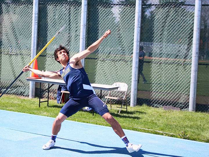 Men's track and field javelin