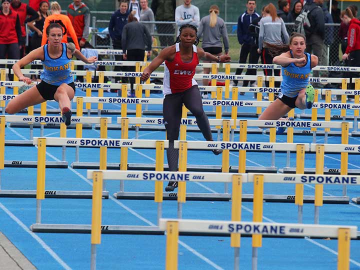 Women's track and field hurdles